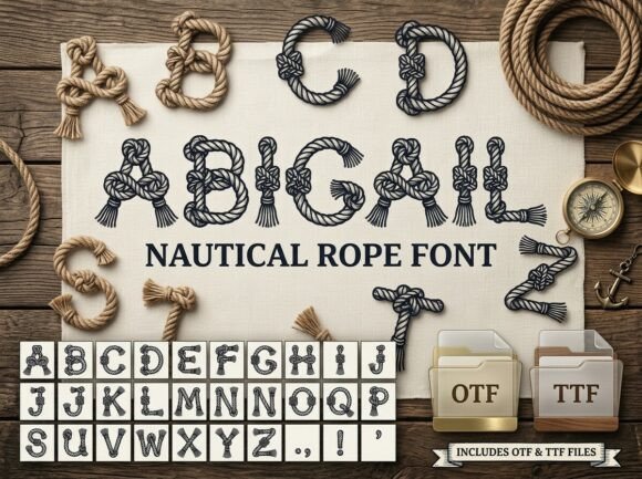 Abigail: A Nautical Typeface That Ties Your Design Together