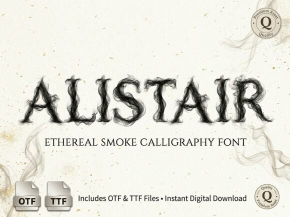Alistair: The Smoke Lettering Font That Whispers Mystique