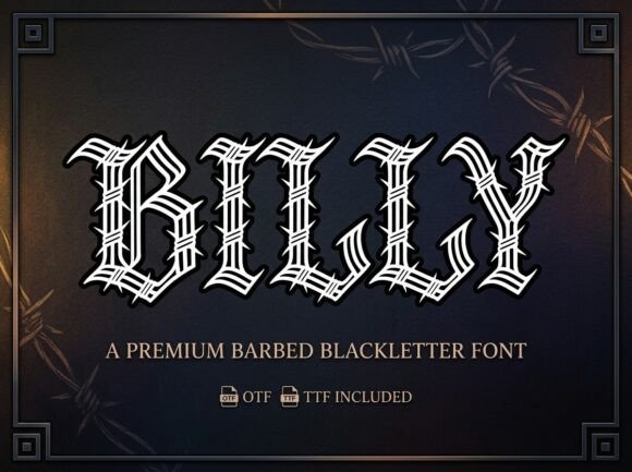 Billy: A Typeface Forged in Rebellion and Raw Energy