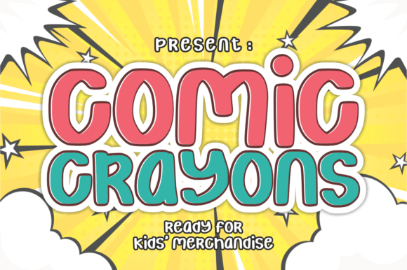 Comic Crayons: The Bold Font for Kid-Friendly Designs