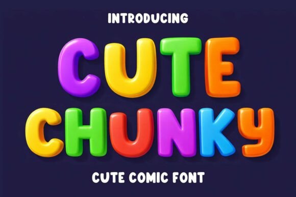 Cute Chunky: The Comic Font That Brings Designs to Life