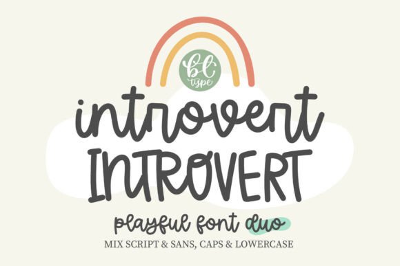 Introvert: The Cozy Font Duo for Handmade Design Projects