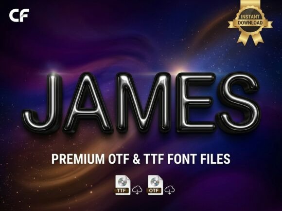 James: A Display Font with Unmistakable Character