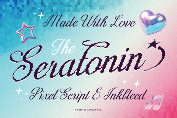 Seratonin: A Nostalgic Script Font for Dreamy Designs